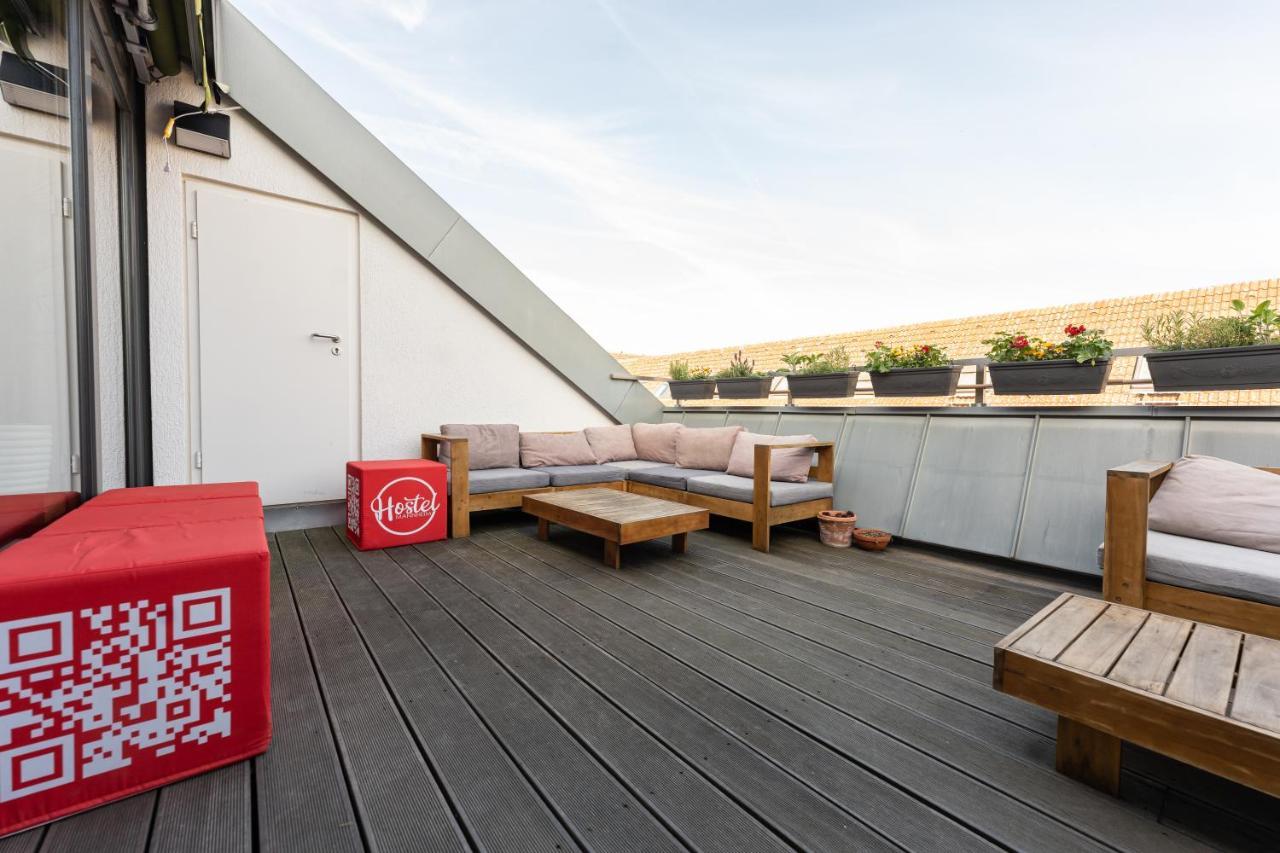 Hostel 만하임 외부 사진 The terrace of the V Hotel
