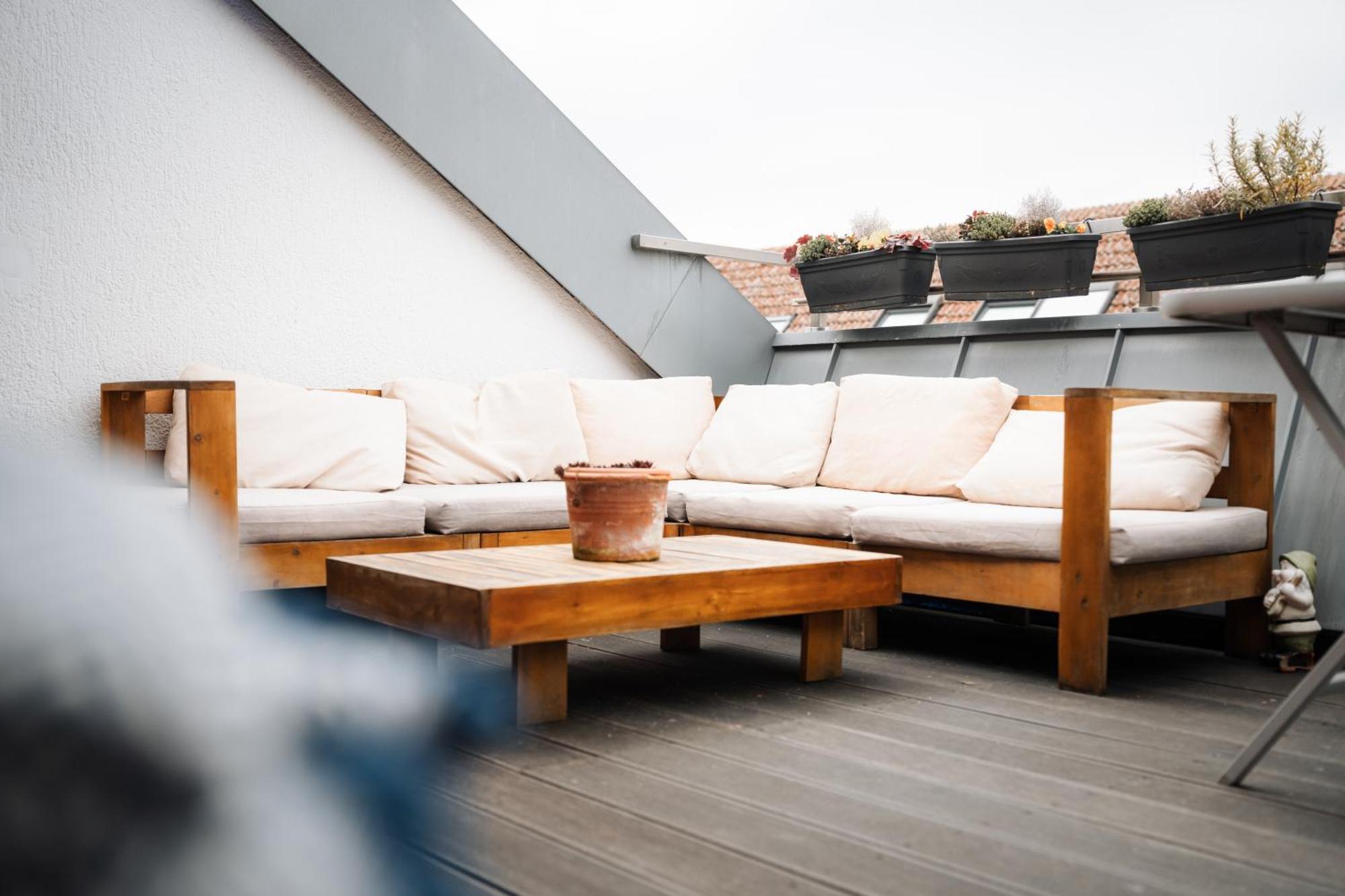 Hostel 만하임 외부 사진 Rooftop terrace